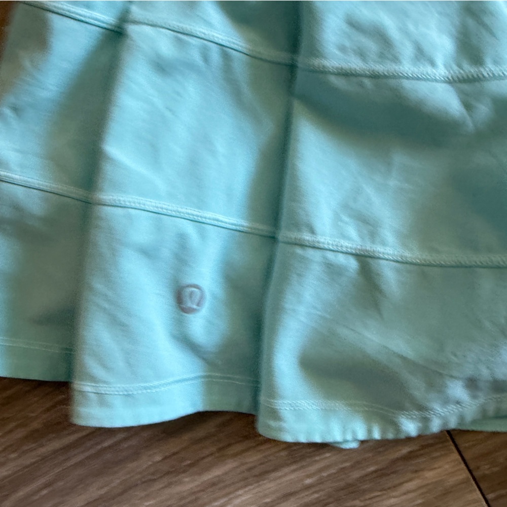 Lululemon Pace Rival Skirt (Regular) 4-way Stretch 13" Womens 8 Aquamarine rare - Picture 5 of 8